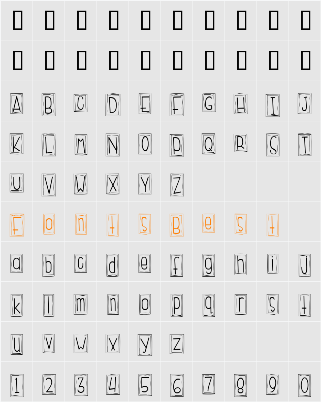 CK Long & Lanky Character Map