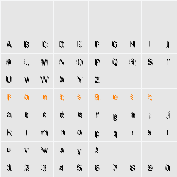 It Lives Again Character Map