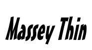 Massey Thin Font Image