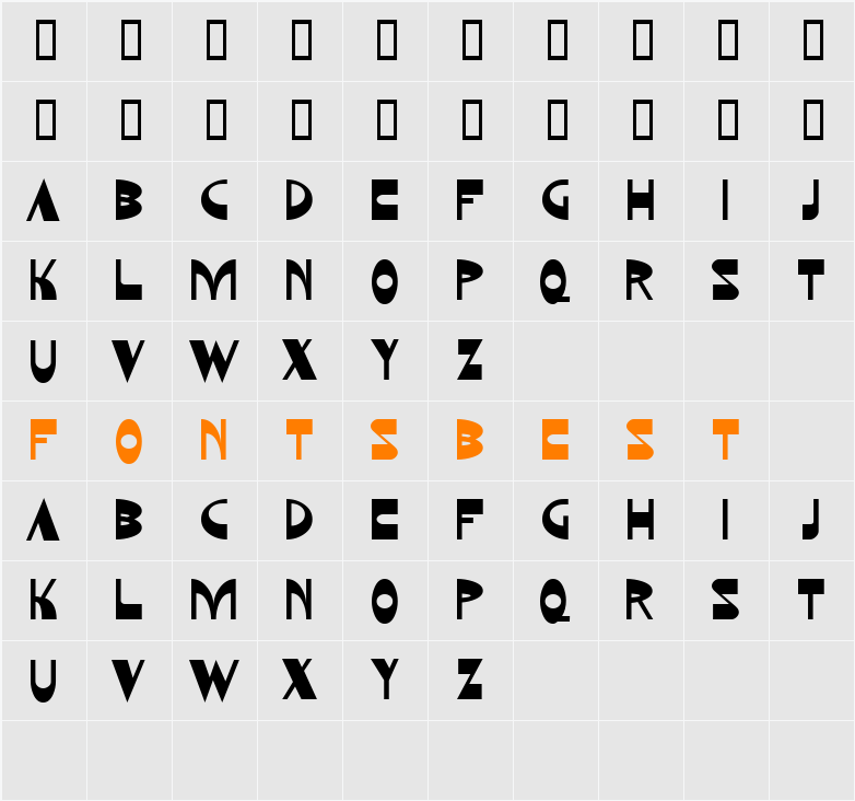 JI-Hullos Character Map