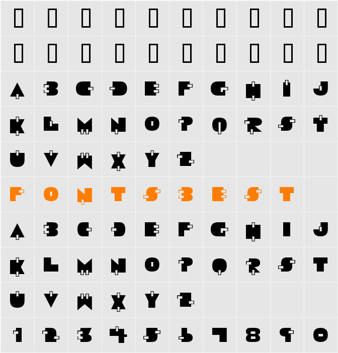 JI-Dunner Character Map