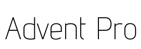 Advent Pro Font Image