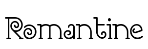 Romantine Font Image