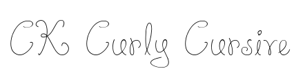 CK Curly Cursive