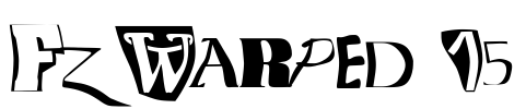 FZ WARPED 15 Font Image