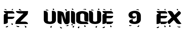 FZ UNIQUE 9 EX Font Image