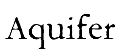 Aquifer Font Image