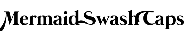 Mermaid Swash Caps Font Image