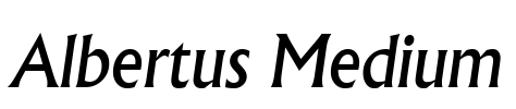 Albertus Medium Font Image