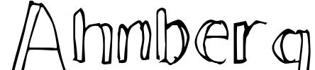 Ahnberg Font Image