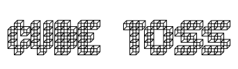 Cube Toss Font Image