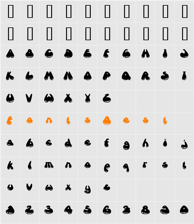 JI-Dispel Character Map