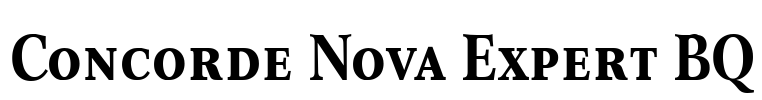 Concorde Nova Expert BQ Font Image