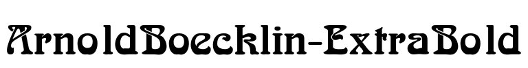 ArnoldBoecklin-ExtraBold Font Image