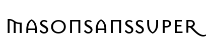 MasonSansSuper Font Image