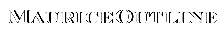 MauriceOutline Font Image