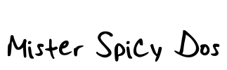 Mister Spicy Dos Font Image