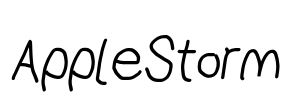 AppleStorm Font Image