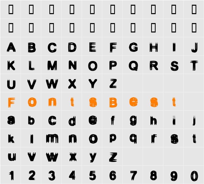 Configuration 9 Character Map