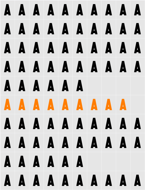 Menoreh Character Map