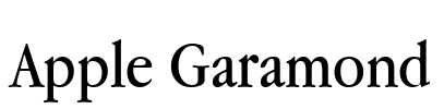 Apple Garamond