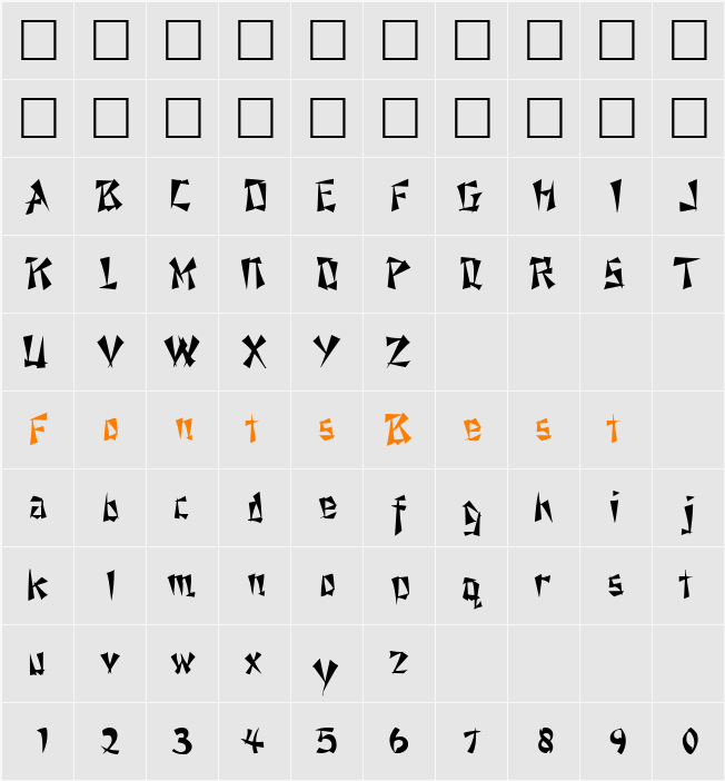 AhSooSSK Character Map