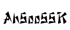 AhSooSSK Font Image