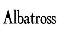 Albatross Font Image