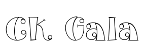 CK Gala Font Image