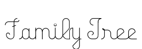 Family Tree Font Image