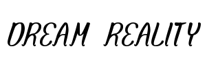 DREAM REALITY Font Image