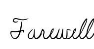 Farewell Font Image