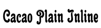 Cacao Plain Inline Font Image