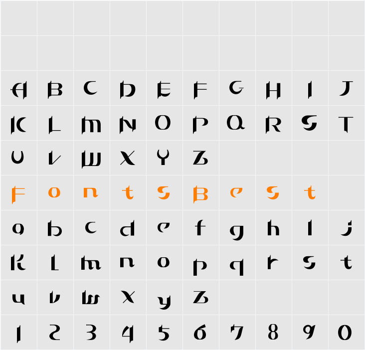 27_ninaroman Character Map