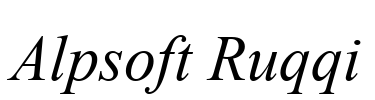 Alpsoft Ruqqi Font Image