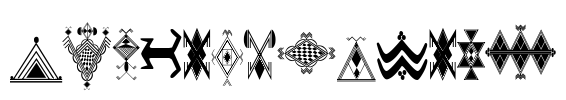 Amazigh Motifs Font Image