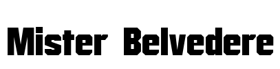 Mister Belvedere Font Image