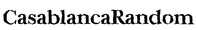 CasablancaRandom Font Image