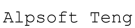 Alpsoft Teng Font Image