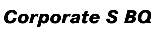 Corporate S BQ Font Image