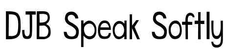 DJB Speak Softly Font Image