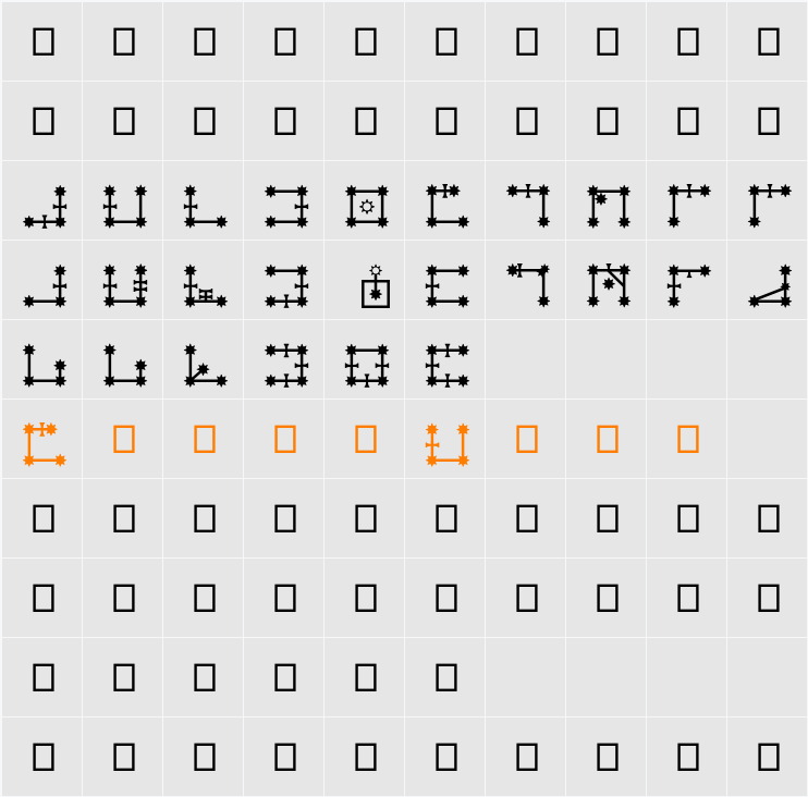 Alphabet-of-Demons Character Map