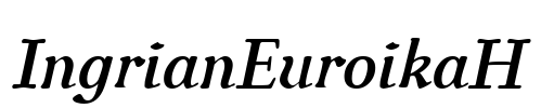 IngrianEuroikaH Font Image