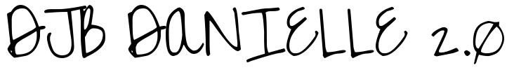 DJB DANIELLE 2.0 Font Image