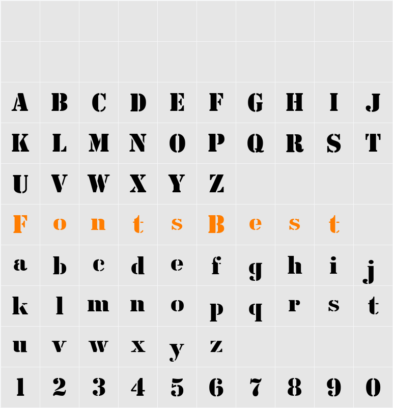 CutOutsFLF Character Map