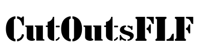 CutOutsFLF Font Image