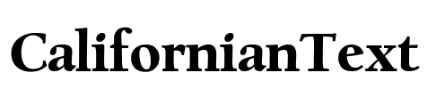 CalifornianText Font Image