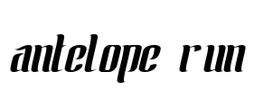 ANTELOPE RUN Font Image