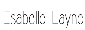 Isabelle Layne Font Image