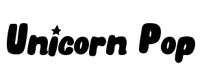 Unicorn Pop Font Image